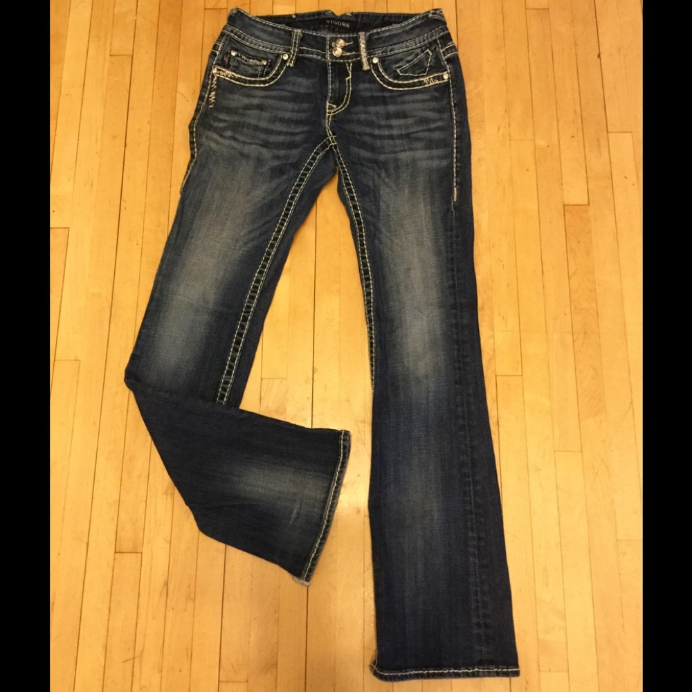 Vigoss, boot cut Jeans, 26 x 33, distressed